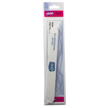 RONNEY - Pilnik do paznokci biały NAILFILE STRAIGHT (100/100) 1 szt. RN 291    ZOBAC